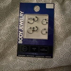 16G Cartilage Stainless Steel Body Jewelry Set